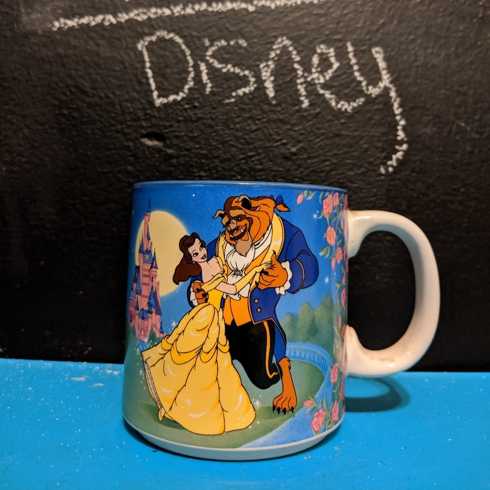 SOLD Disney mug vintage beauty and the beast